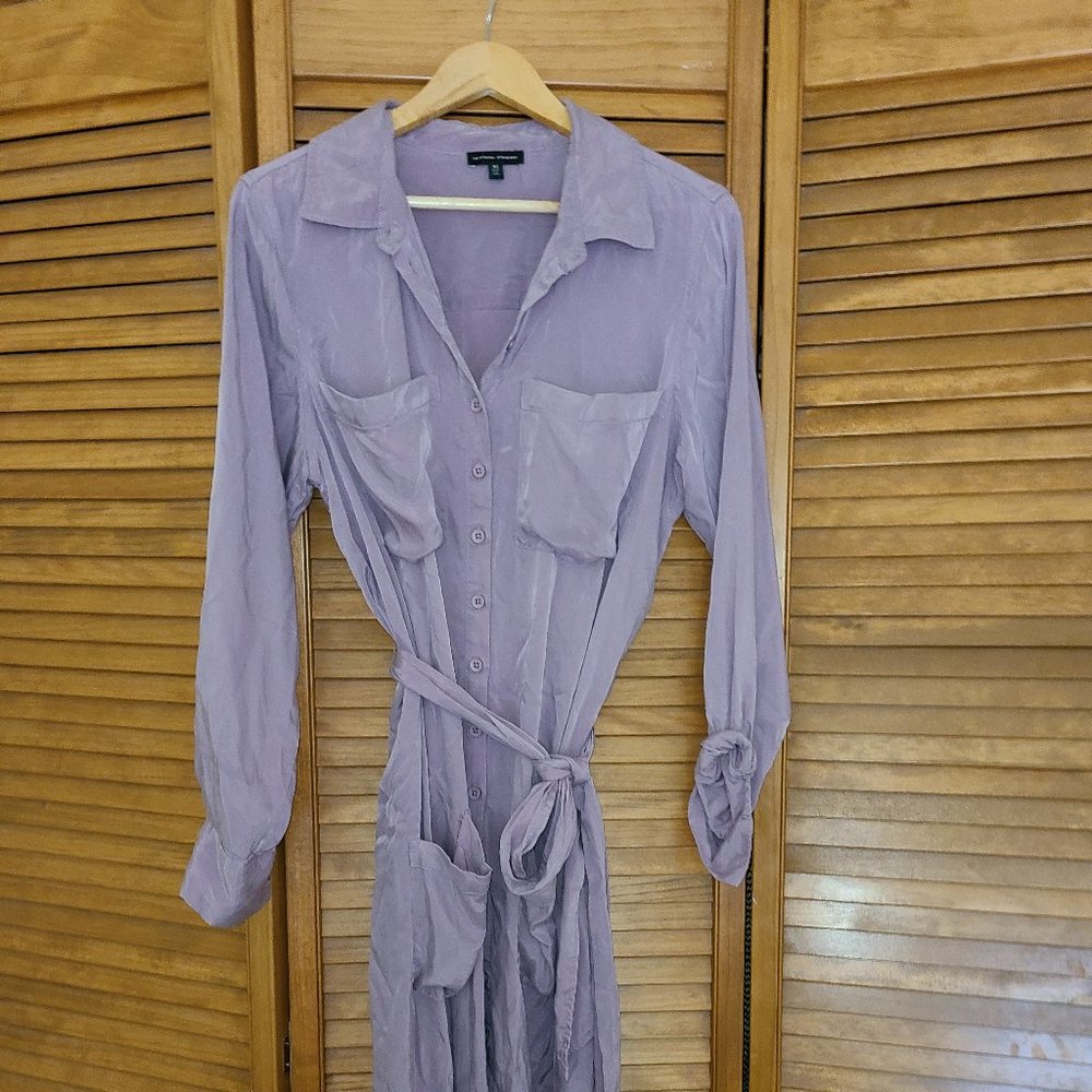 Universal Standard Shirtdress Mauve/Plum XS (Universal Standard sizing)